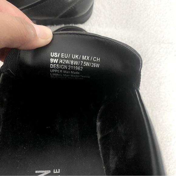 Kenneth Cole Reaction Men's Paxon Slip-Ons Black Size 9W Design 211962 EUC - Picture 5 of 7